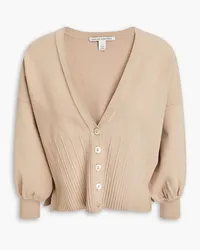 Autumn Cashmere Karierter Cardigan mit Biesen Neutral