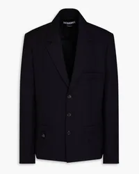 Jacquemus Blazer aus Grain de Poudre aus Wolle Blau