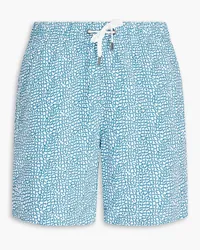 Onia Charles mittellange Badeshorts mit Print Blau