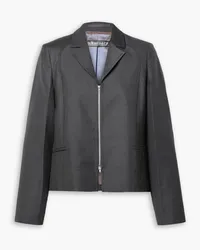 Our Legacy Blazer aus Twill aus einer Wollmischung Grau