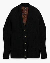 Etro Cardigan mit Zopfstrickmuster Schwarz