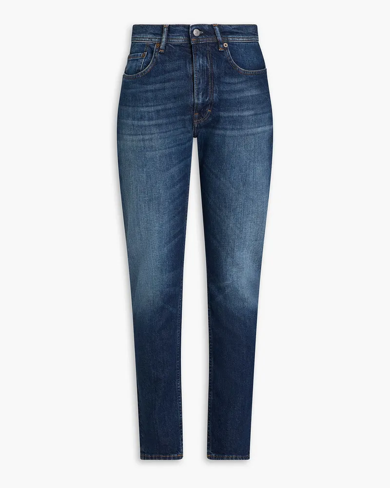 Acne Studios Hoch sitzende Jeans mit schmalem Bein inausgewaschener Optik Blau