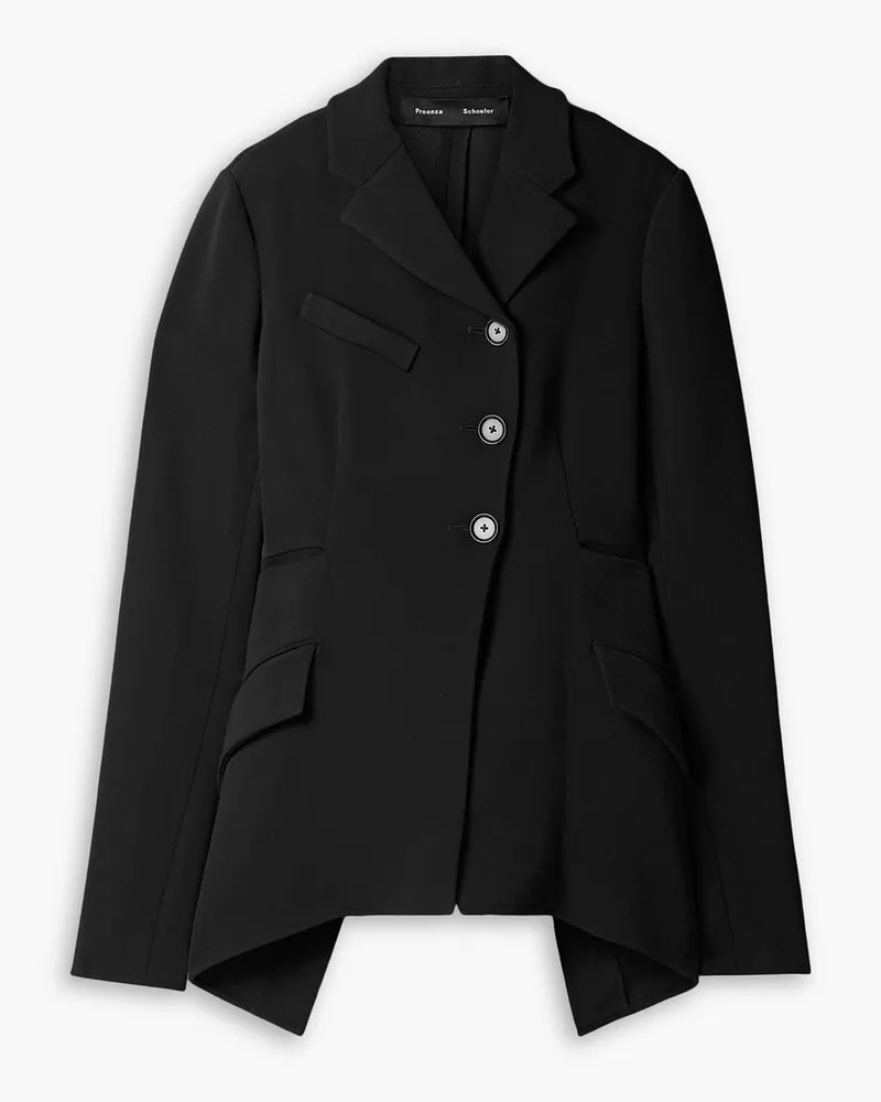 Proenza Schouler Blazer aus Stretch-Crêpe Schwarz