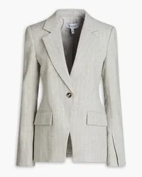 Derek Lam Blazer aus einer Wollmischung mit Nadelstreifen Grau