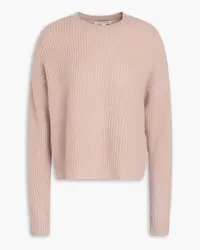 Autumn Cashmere Gerippter Pullover aus Kaschmir Pink