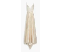 Brautkleid aus Tüll mit Glitter-Finish und Verzierung