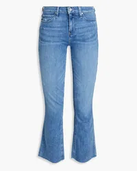 Paige Shelby halbhohe Kick-flare-Jeans Blau