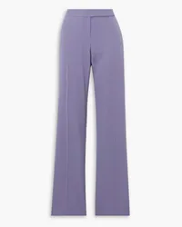 Stella McCartney Hose mit geradem Bein aus Twill aus einer Wollmischung Lila