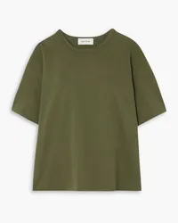 Matteau T-Shirt aus Baumwoll-Jersey mit Cut-out Grün