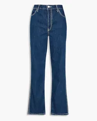 RE/DONE Hoch sitzende Jeans mit geradem Bein Blau