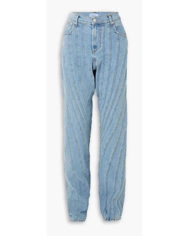 Thierry Mugler Jeans mit geradem Bein Blau