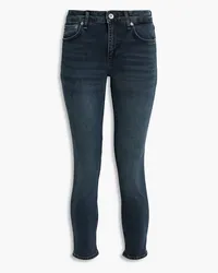 Rag & Bone Cate halbhohe Skinny Jeans inausgewaschener Optik Blau