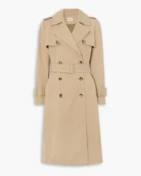 KHAITE Murphy doppelreihiger Trenchcoat aus Baumwoll-Gabardine Neutral