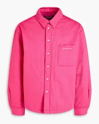 Jacquemus Boulanger Overshirt aus Canvas Pink