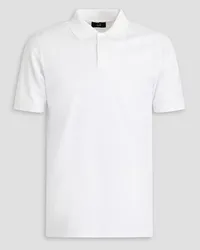 Dunhill Poloshirt aus Baumwoll-Piqué Weiß