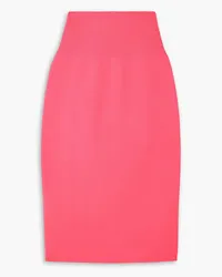 Victoria Beckham VB Body Midirock aus geripptem Stretch-Strick Pink