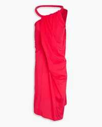 J.W.Anderson Kleid aus Stretch-Jersey mit asymmetrischer Schulterpartie Pink