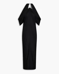 J.W.Anderson Drapiertes Midikleid aus Jersey mit Cut-outs Schwarz