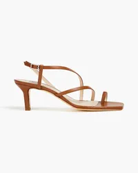 Elleme Slingback-Sandalen aus Leder Braun