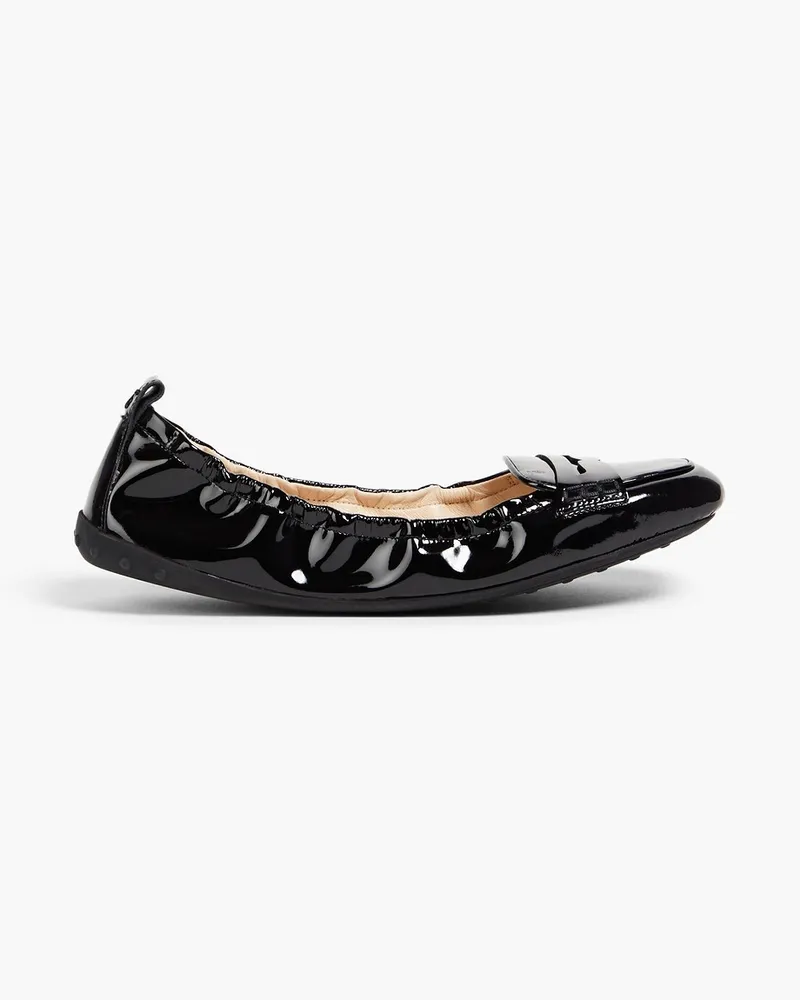 TOD'S Ballerinas aus Lackleder Schwarz