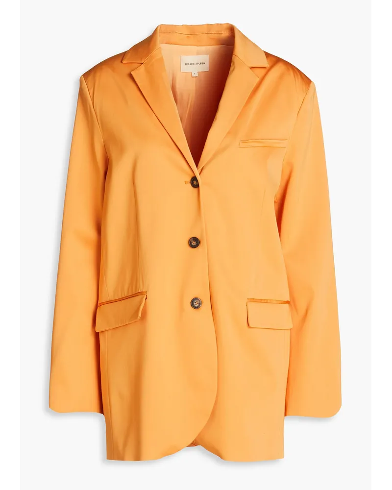 Loulou Studio Sund Blazer aus Satin Orange