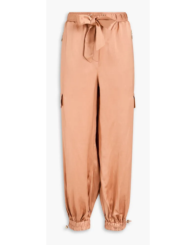 Zimmermann Cargohose aus Satin Pink