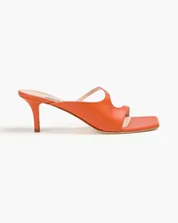 Elleme Mules aus Leder Orange