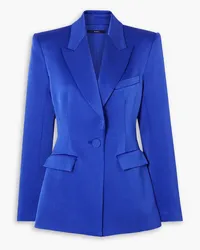 Alex Perry Aro Blazer aus glänzendem Crêpe Blau