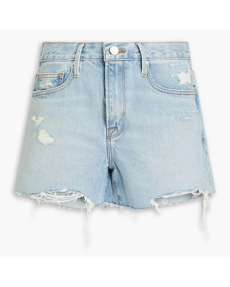 Frame Denim Le Brigette Jeansshorts inDistressed-Optik Blau