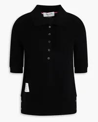 Thom Browne Poloshirt aus Kaschmir Schwarz