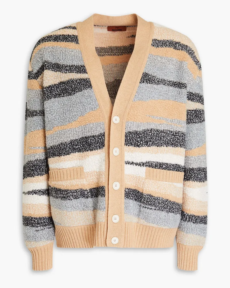 Missoni Cardigan aus Bouclé-Strick aus Wolle Neutral