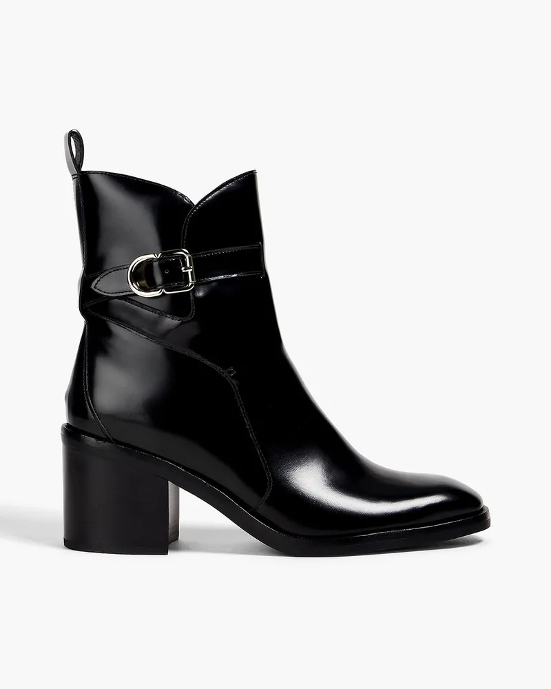 3.1 phillip lim Alexa Ankle Boots aus Leder mit Schnalle Schwarz