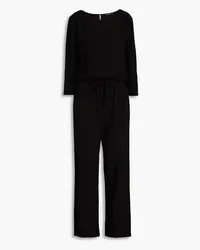 James Perse Jumpsuit aus Crêpe Schwarz