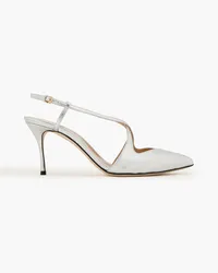 Sergio Rossi Bon Ton Pumps aus -Leder Metallic