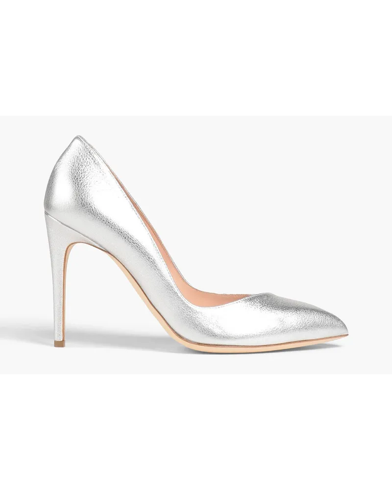 Rupert Sanderson Malory Pumps aus strukturiertem -Leder Metallic