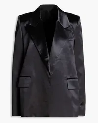 Victoria Beckham Blazer aus Satin Schwarz