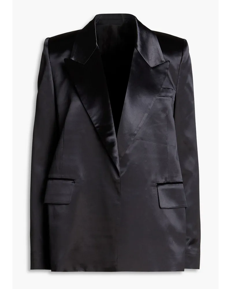 Victoria Beckham Blazer aus Satin Schwarz