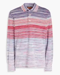 Missoni Poloshirt aus Baumwolle inSpace-Dye-Optik Rot