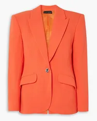 David Koma Blazer aus Woll-Crêpe Orange