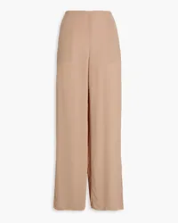 Theory Hose mit weitem Bein aus Crêpe Neutral