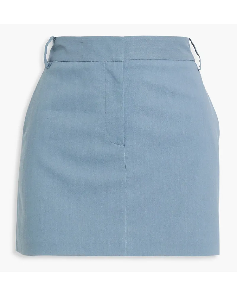 tibi Minirock aus Twill Blau