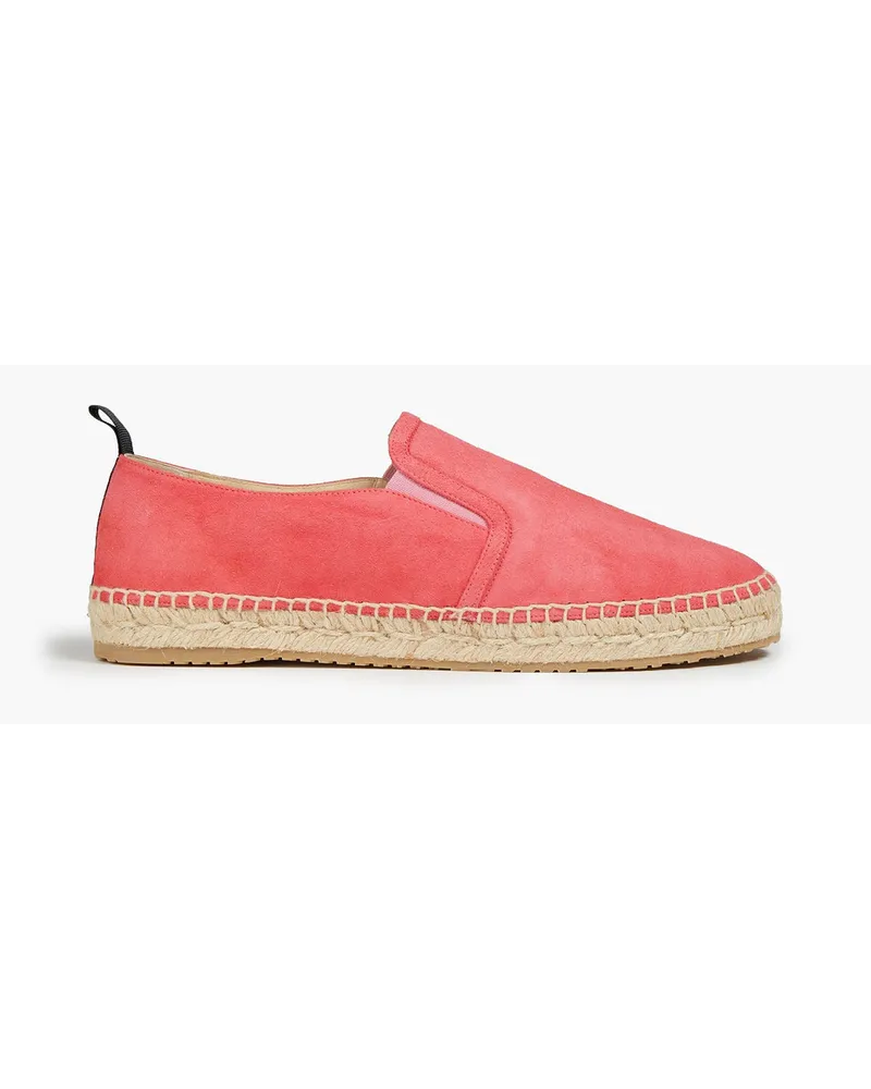 Jimmy Choo Lichi Espadrilles aus Veloursleder Orange