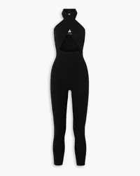 Zeynep Arcay Neckholder-Jumpsuit aus Stretch-Jersey mit Cut-out Schwarz