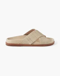 Porte & Paire Pantoletten aus Raffiabast Neutral