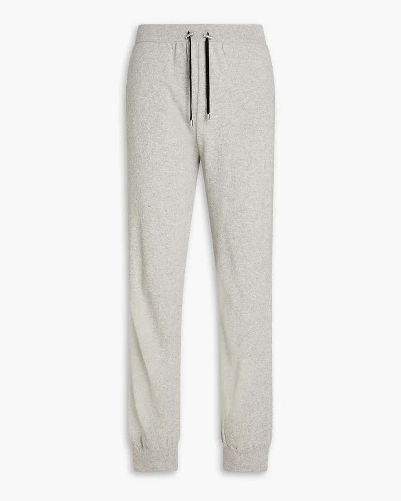 Balmain Track Pants aus einer Kaschmir-Wollmischung Grau