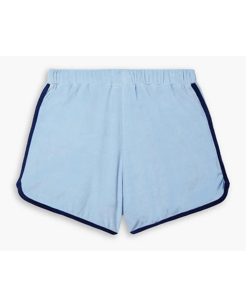 Lisa Marie Fernandez Shorts aus Frottee aus einer Baumwollmischung Blau