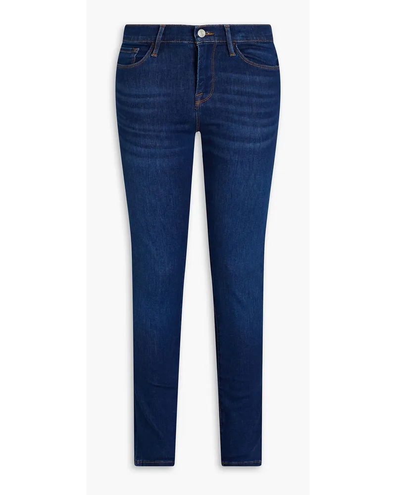 Frame Denim Le Skinny De Jeanne hoch sitzende Skinny Jeans Blau