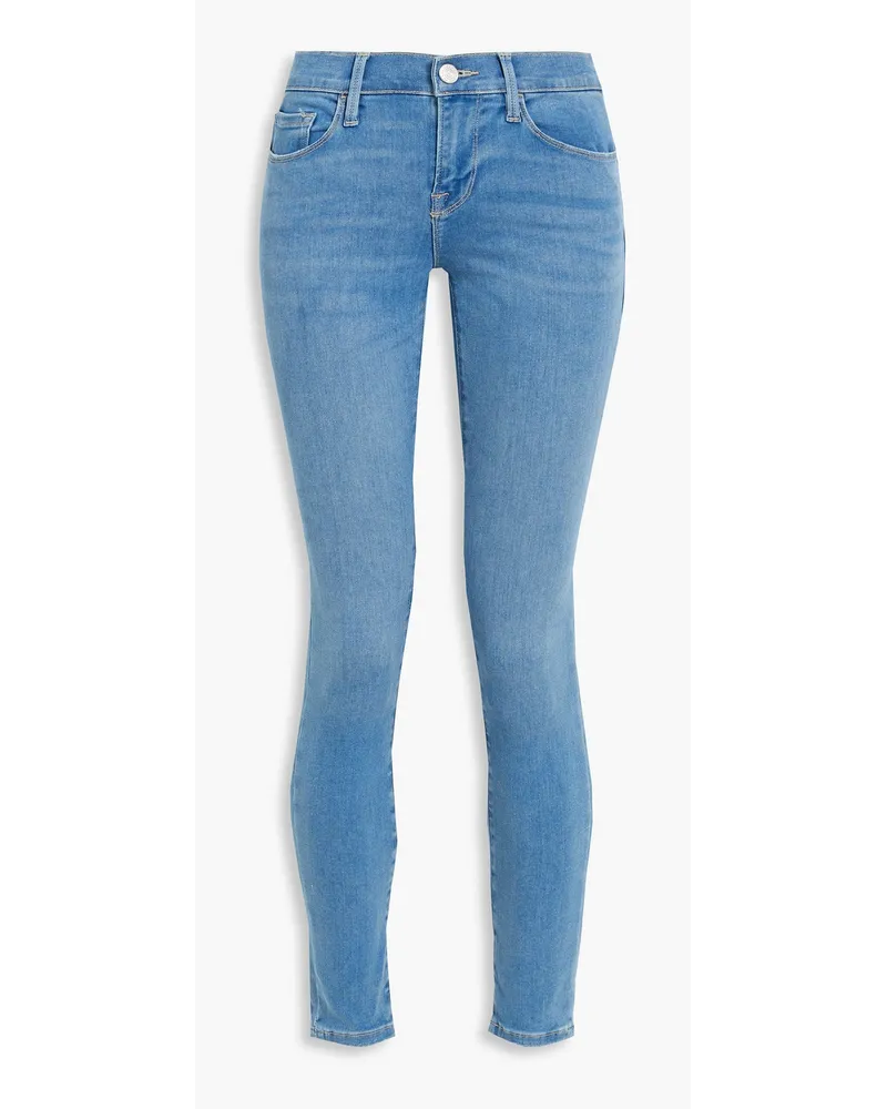 Frame Denim Le Skinny De Jeanne hoch sitzende Skinny Jeans Blau