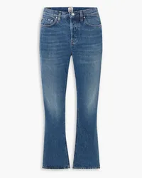 Totême Hoch sitzende Kick-flare-Jeans Blau