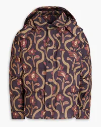 Jacquemus Doudune Kapuzenjacke aus gestepptem Ripstop mit floralem Print Bunt